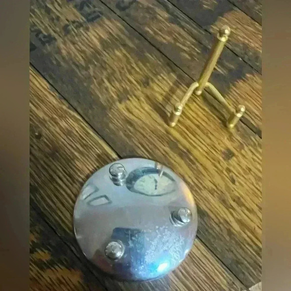 Damascene Gold Dove Design Round Decorative Mini Plate by Midas of Toledo Spain - Picture 4 of 8